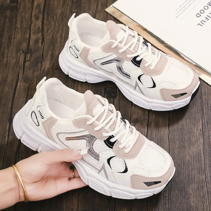 Parisian Dad Sneakers Women's Breathable Mesh