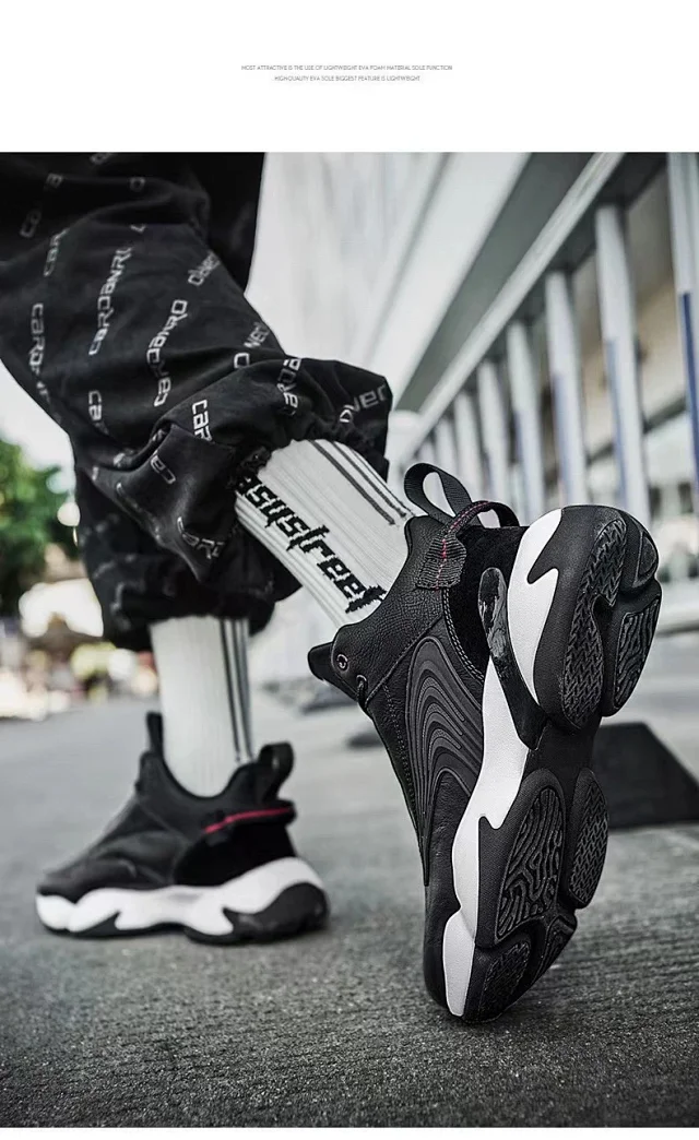 New Spring Men's Casual Basketball Sneakers Detail