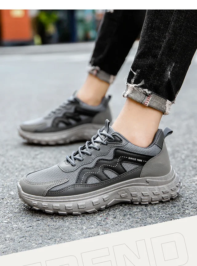 Spring Retro Men's Mesh Running Shoes Detail