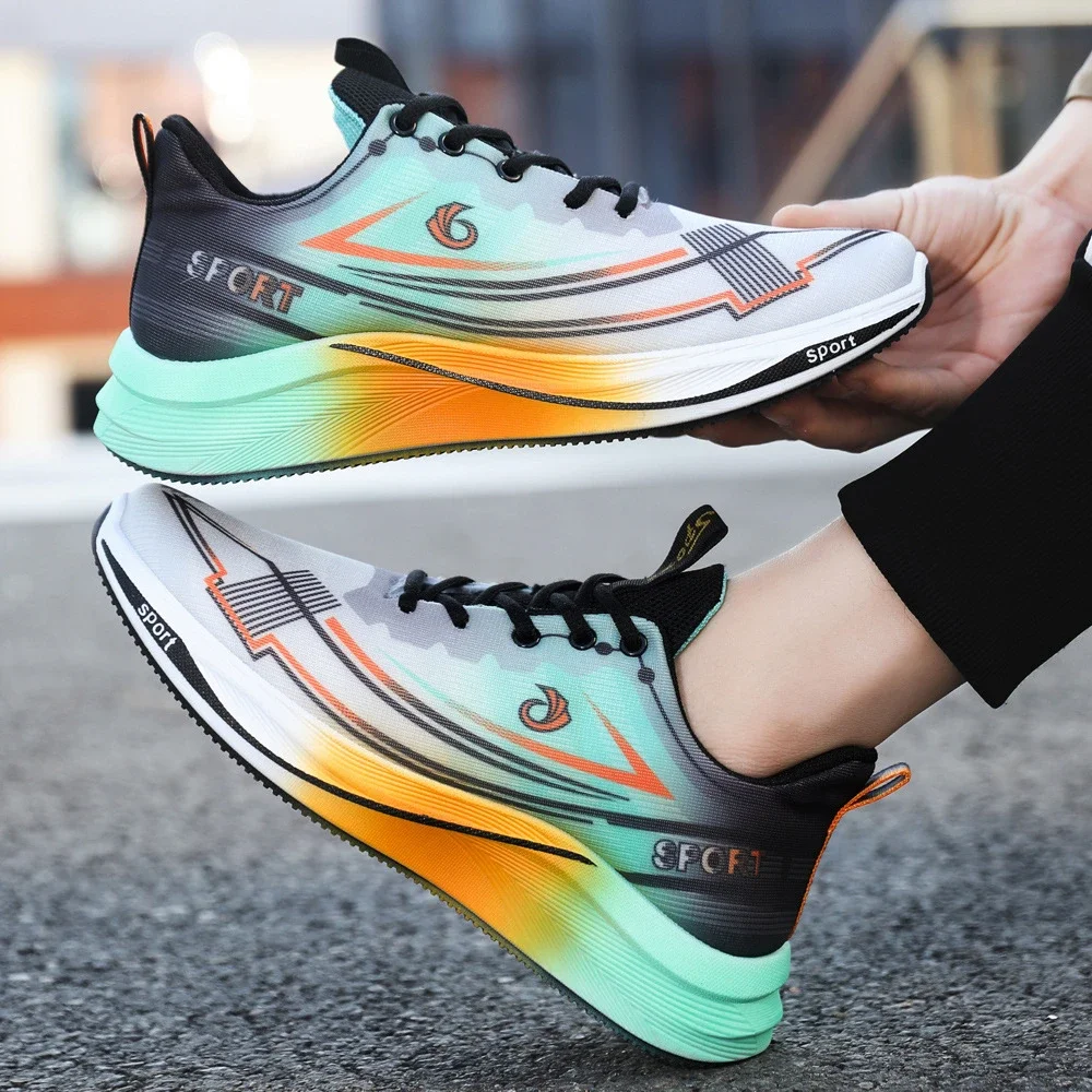 Breathable Knit Men's Cushioned Running Shoes 2025