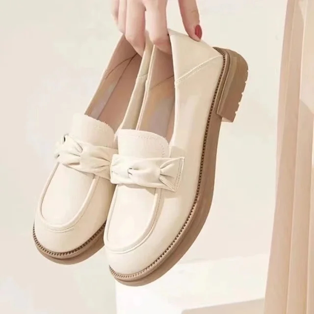 Women's Summer Leather Low Heel Mary Jane Detail