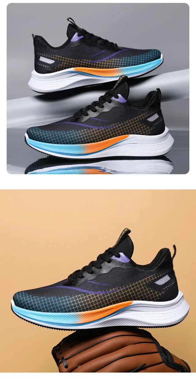 Summer Men's Breathable Mesh K-Style Sneakers Detail
