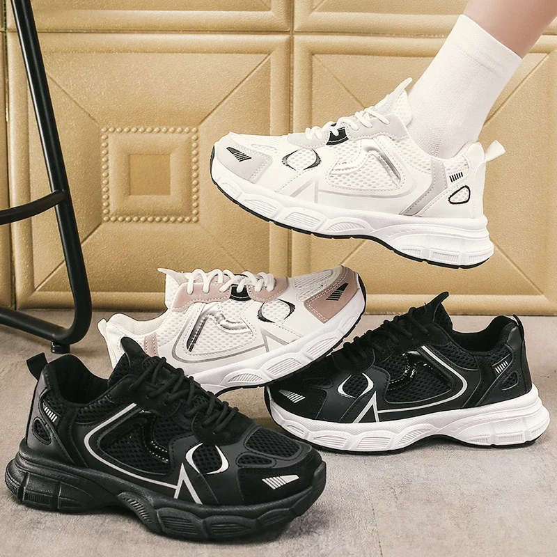 Parisian Dad Sneakers Women's Breathable Mesh