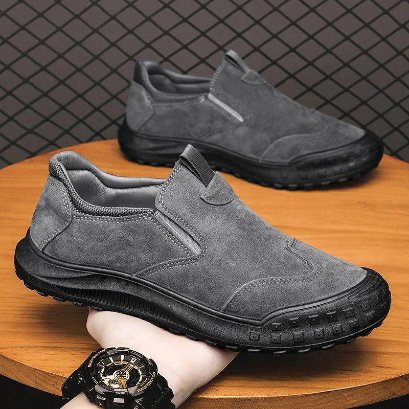 Men's Canvas Slip-On Work Driving Shoes