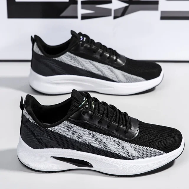 Men's Knit Mesh Versatile Running Sneakers Detail