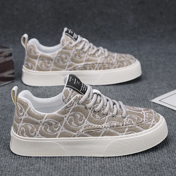 Men's Printed Flat Retro Urban Sneakers