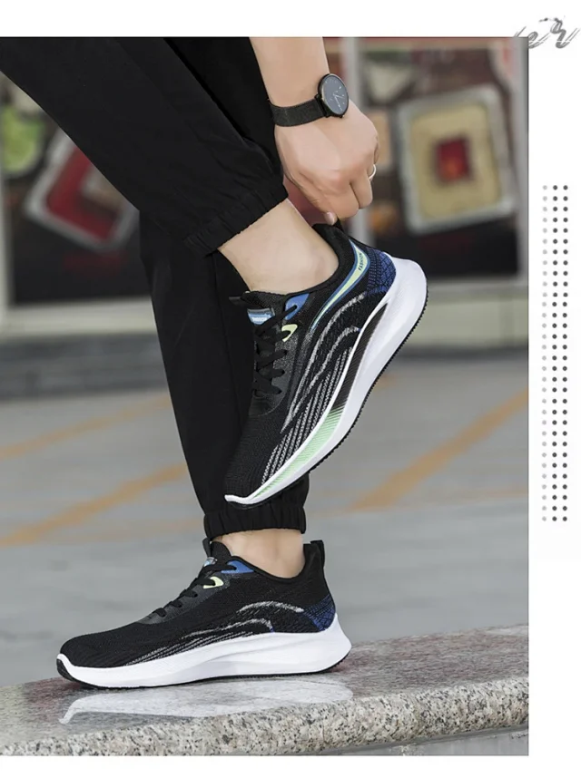 Men's Lightweight Summer Mesh Running Shoes Detail