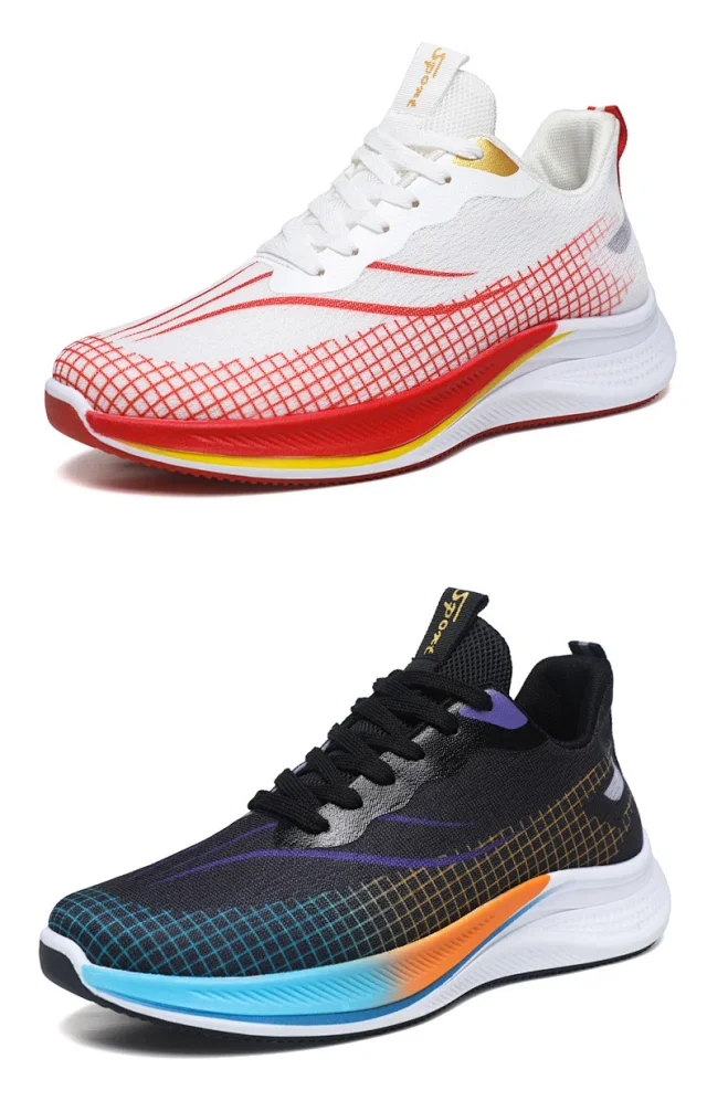 Summer Men's Breathable Mesh K-Style Sneakers Detail