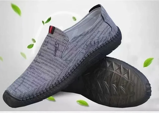 Men's Summer Linen Breathable Slip-Ons Detail