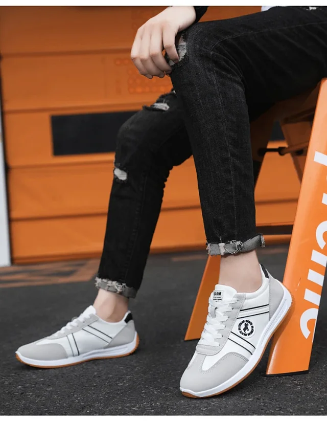 Men's Breathable Slip-On Forrest Gump Sneakers Detail