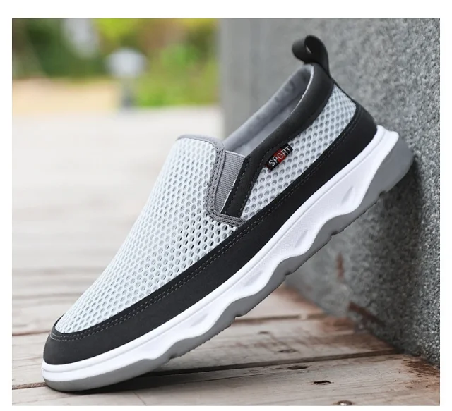 Men's Summer Mesh Slip-On Casual Shoes Detail