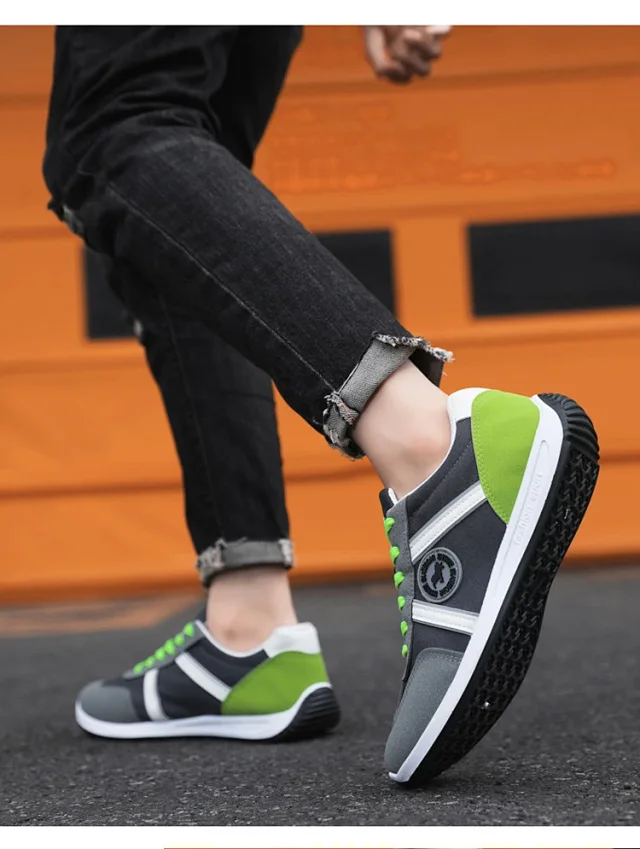 Men's Breathable Slip-On Forrest Gump Sneakers Detail