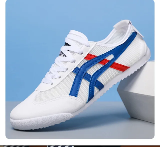 New Unisex White Mesh Sneakers Detail