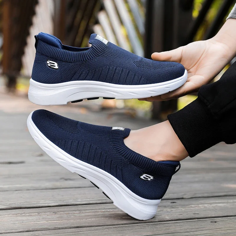 Summer New Men's Flyknit Slip-On Casual Shoes