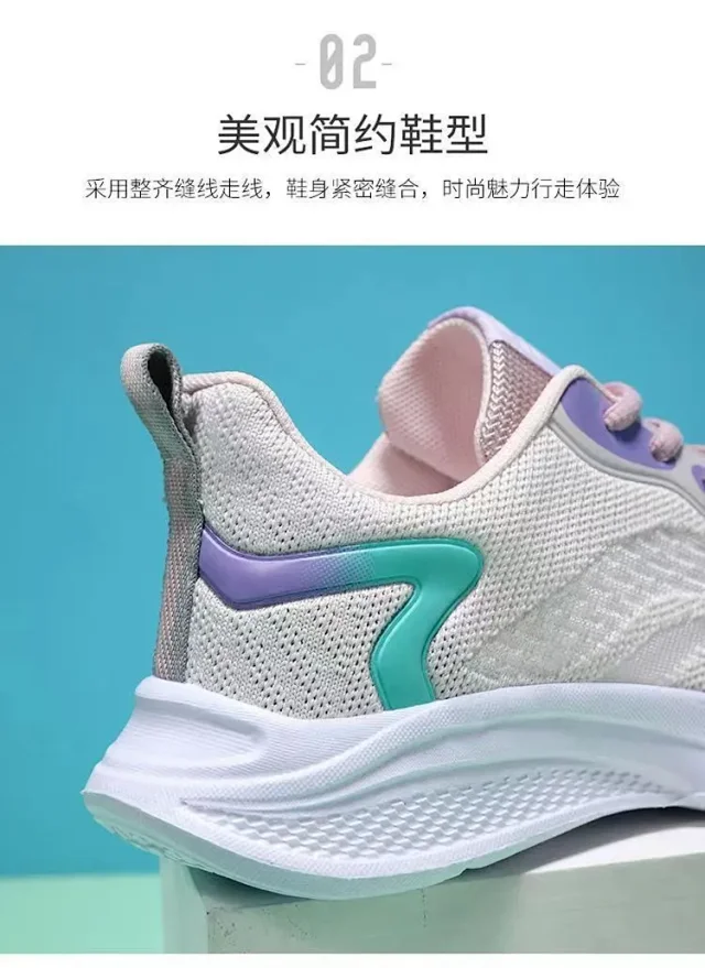 Women's Knit Mesh Low-Top Running Shoes Detail