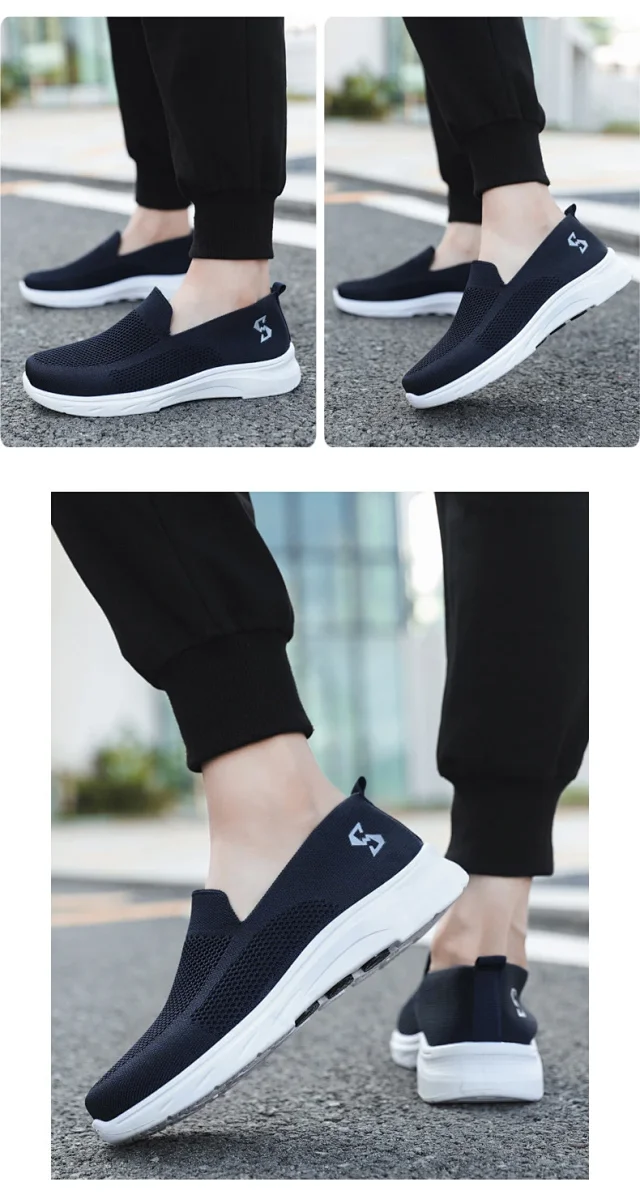 Comfy Summer Breathable Knit Cloth Shoes Detail