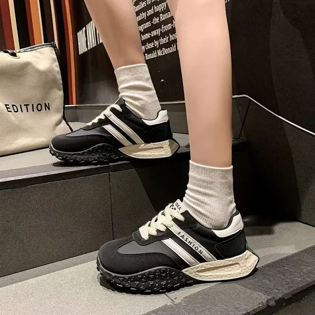 Women's Color-Block Chunky Waffle Sneakers Detail