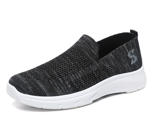 Comfy Summer Breathable Knit Cloth Shoes Detail