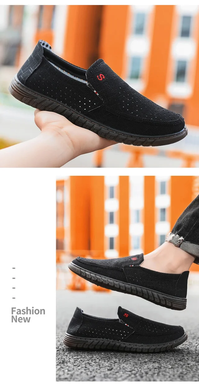Men's Breathable Mesh Casual Sneakers Detail
