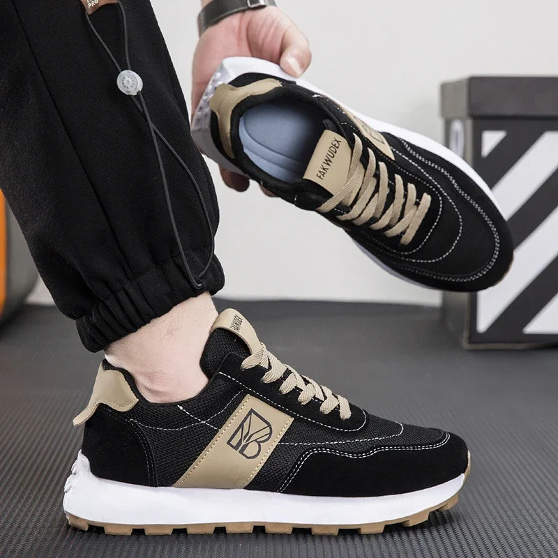 Men's Breathable Comfort Retro Colorblock Casuals