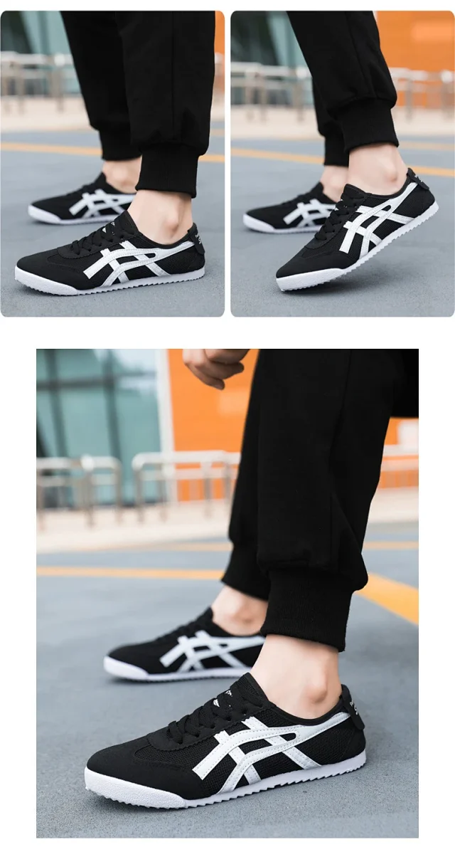 New Unisex White Mesh Sneakers Detail