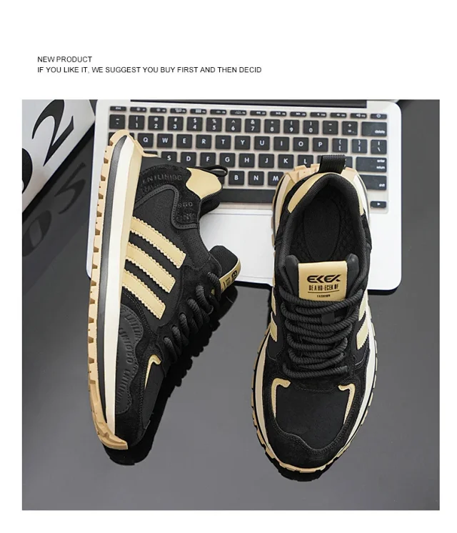 2025 Men's Spring Leather Dad Sneakers Detail