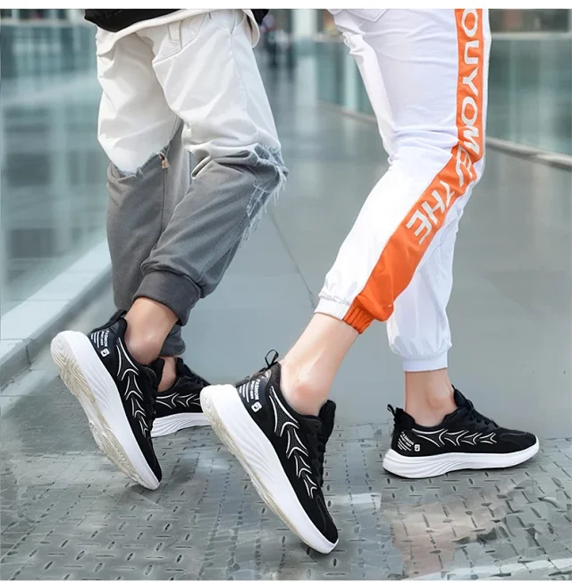 Men's Unisex Casual Running Shoes Stylish Breathable Flex Support Detail