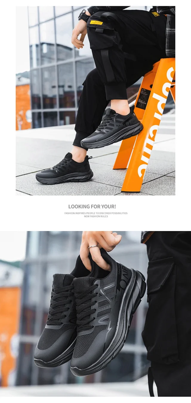 Men's Lightweight Mesh Breathable Casual Sneakers Detail