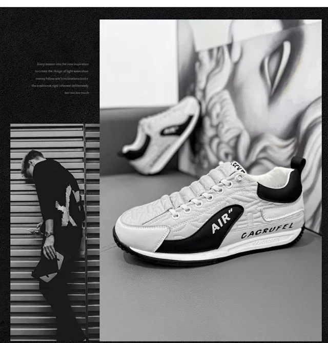 Men's Summer Low-Top Breathable Chunky Sneakers Detail