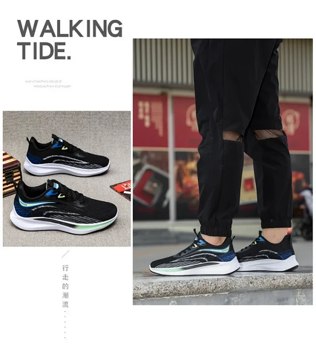 Men's Lightweight Summer Mesh Running Shoes Detail