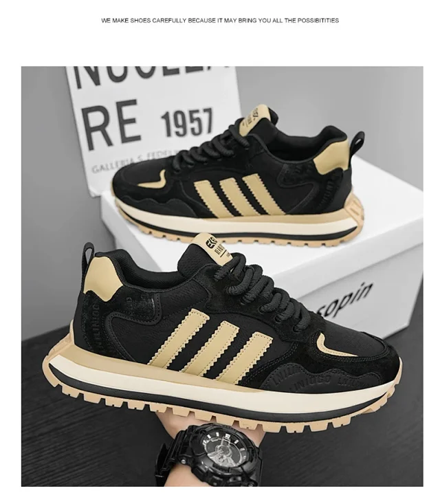2025 Men's Spring Leather Dad Sneakers Detail