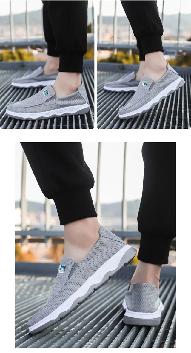 Men's Old Beijing Mesh Cloth Shoes Detail