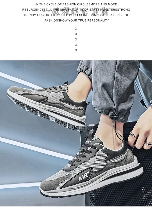 Men's Breathable Flyknit Running Shoes SS2025 Comfy Detail