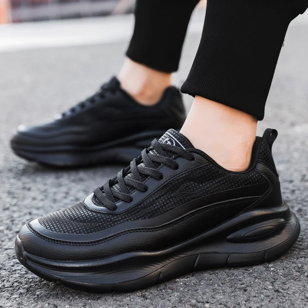 Men's Leather Chunky 2025 Comfort Running Shoes