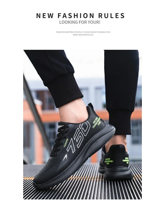 New Men's Plus Size Comfort Running Shoes Detail