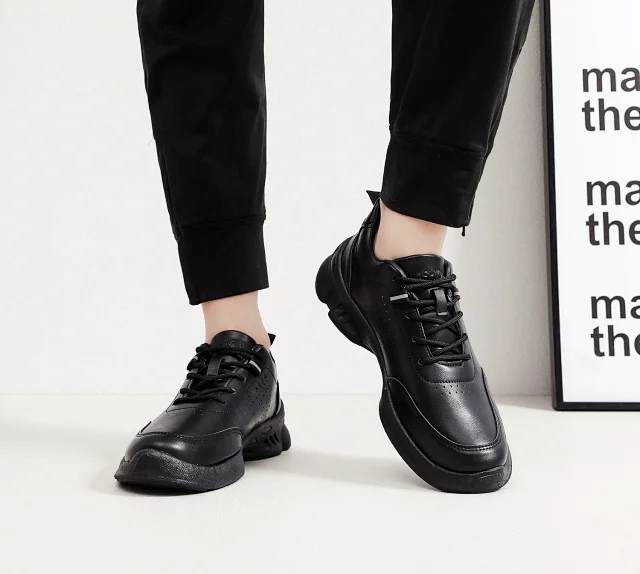 Men's Soft Leather Business Casual Shoes Detail