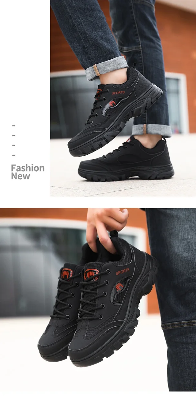 Men's Breathable Hiking Workwear Boots Detail