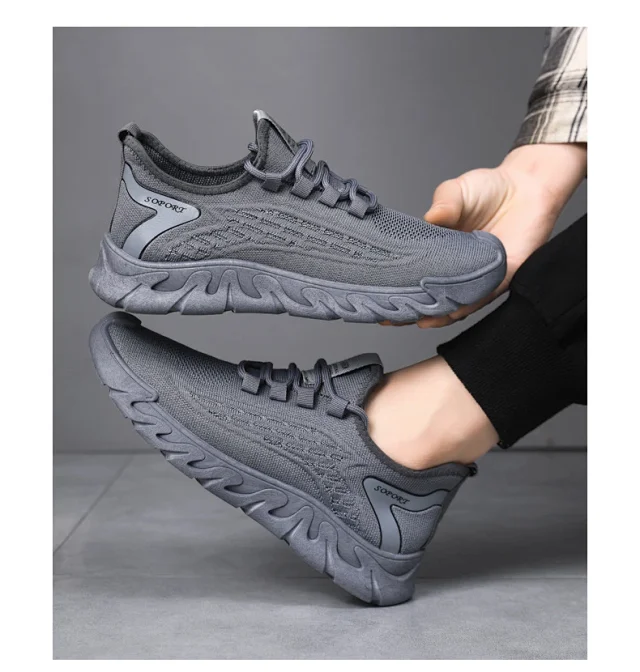 New Men's Lightweight Mesh Casual Sneakers Detail