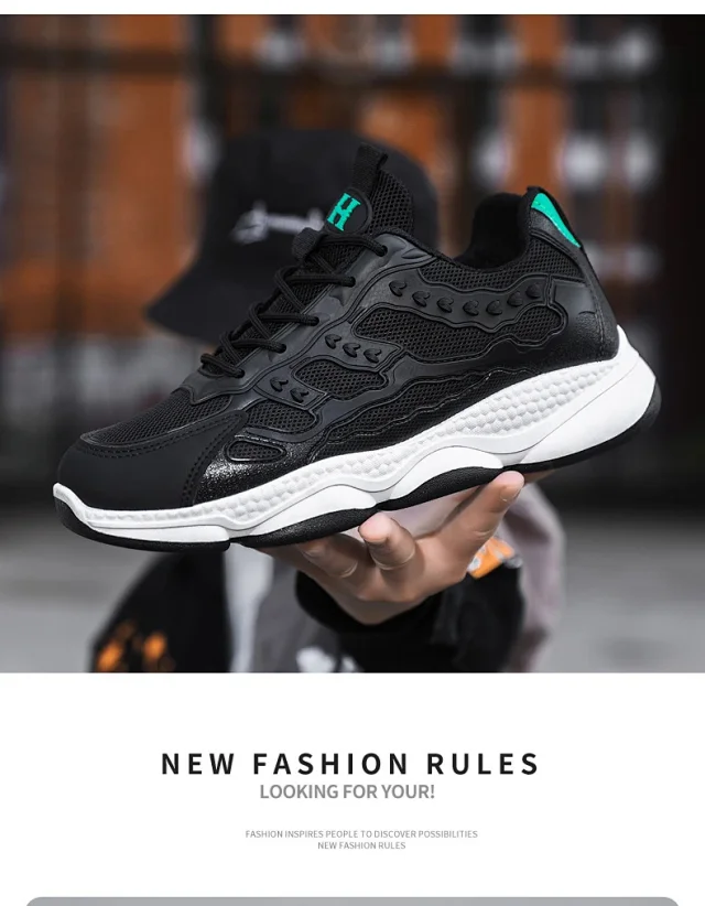 Men's Mesh Dad Shoes 2025 Detail