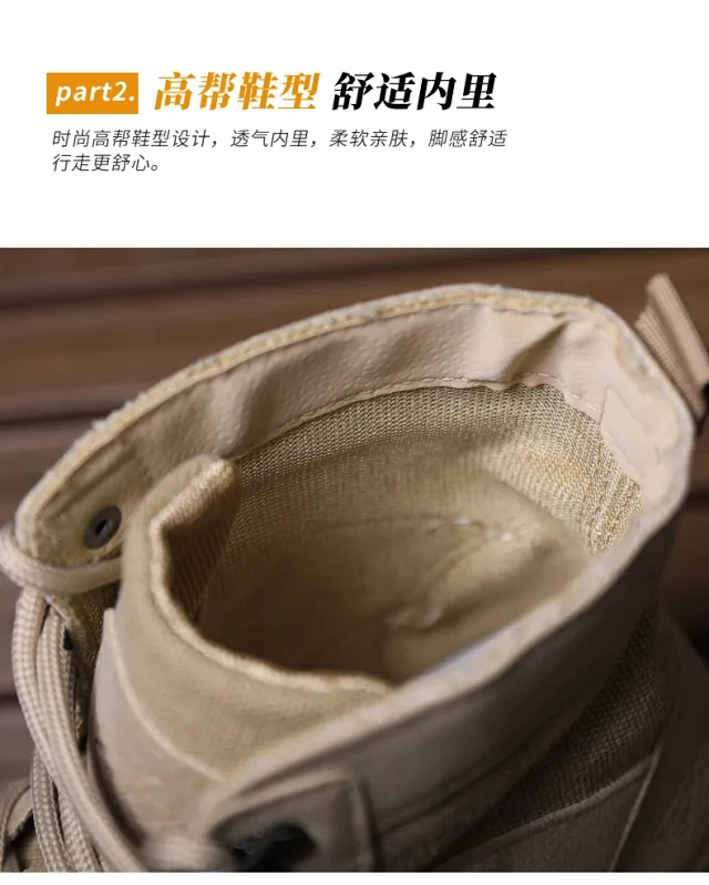 Men's Autumn High-Top Martin Lace-Up Boots Detail