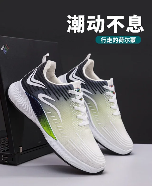 2025 Men's Lace-up Breathable Mesh Athleisure Sneakers Detail
