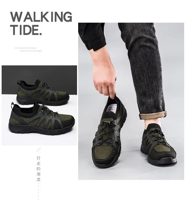 Men's 2025 Spring Flyknit Walking Shoes Detail