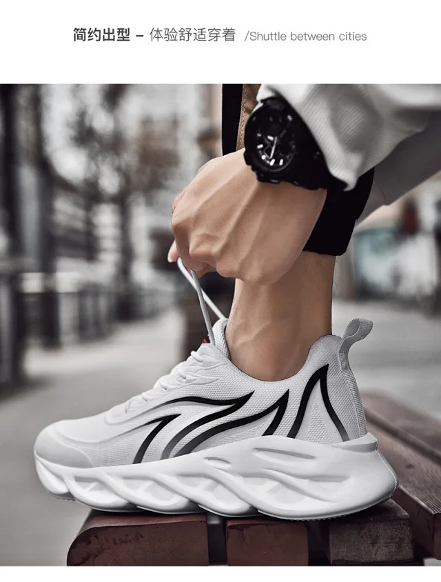 Men's Trendy Korean Blade Running Shoes Detail