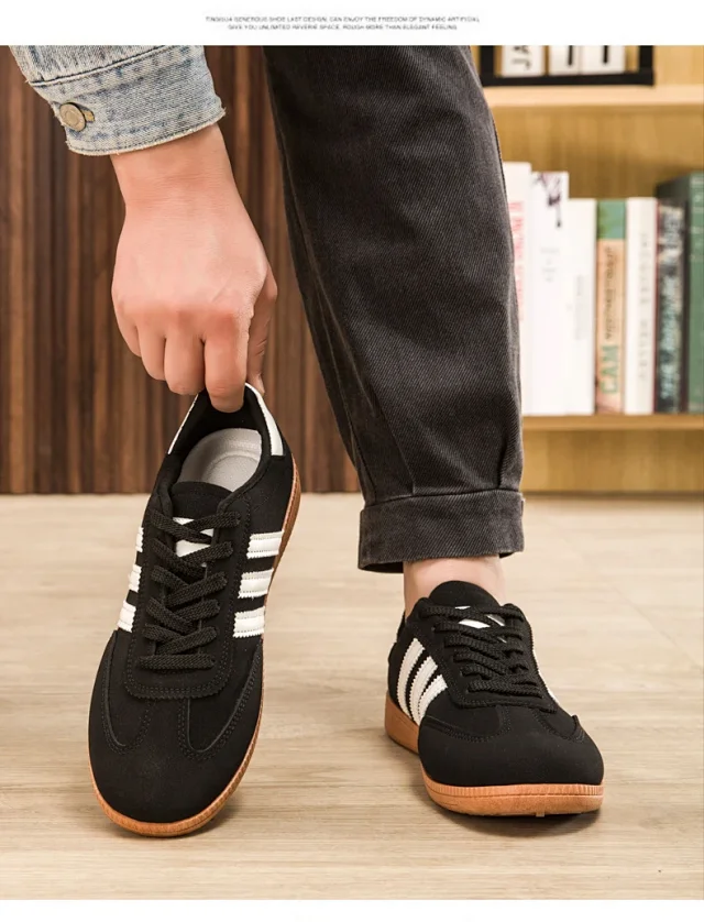 Men's Autumn Retro German Training Casual Shoes Detail