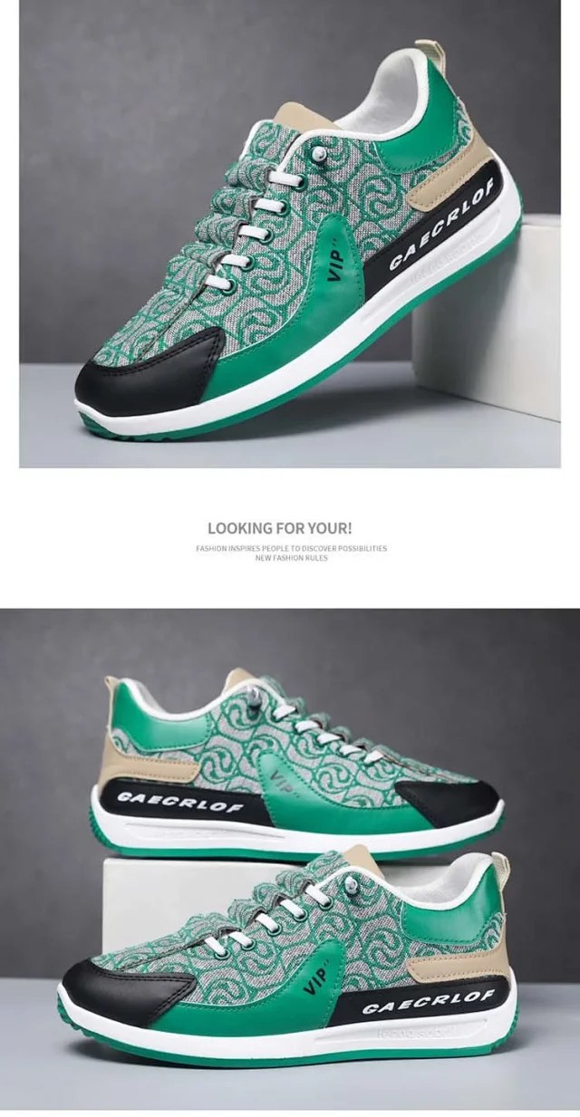 Men's Bear Canvas Viral Comfort Sole Patchwork Sneakers Detail