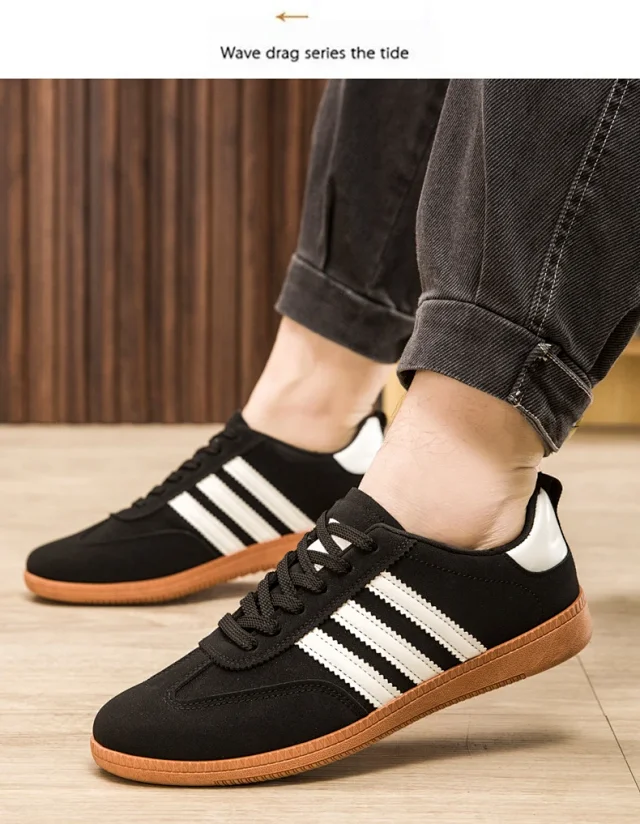 Men's Autumn Retro German Training Casual Shoes Detail