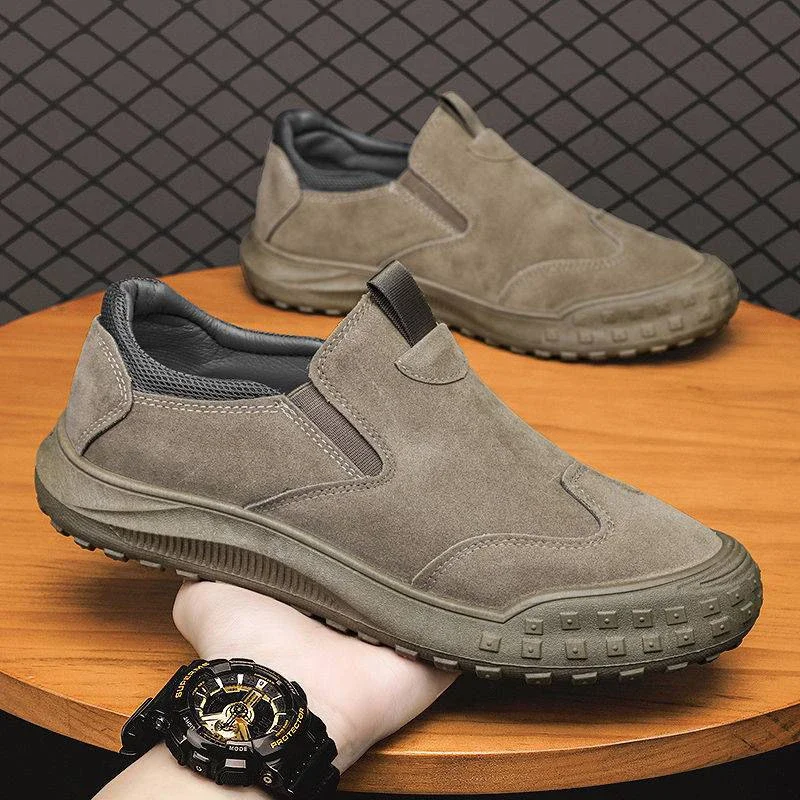 Men's Canvas Slip-On Work Driving Shoes