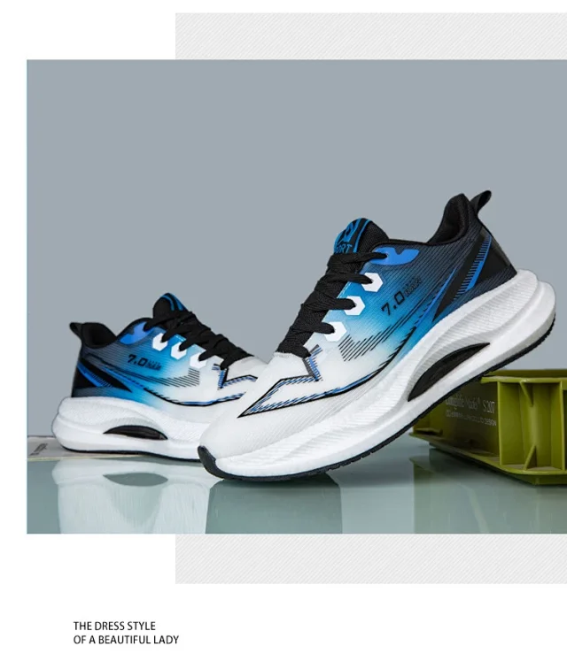 Stain-Resistant Unisex Student Light Running Mesh Sneakers Detail