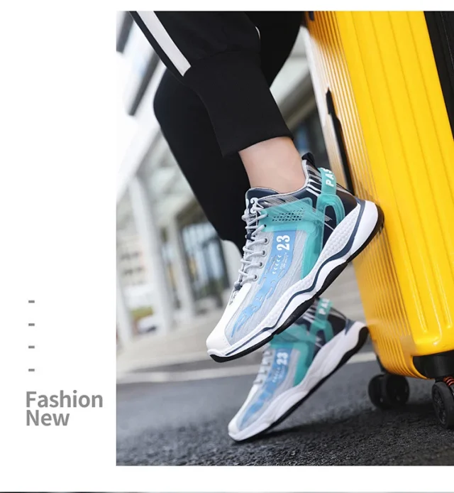 Men's Chunky Lightweight Trendy Dad Sneakers Detail