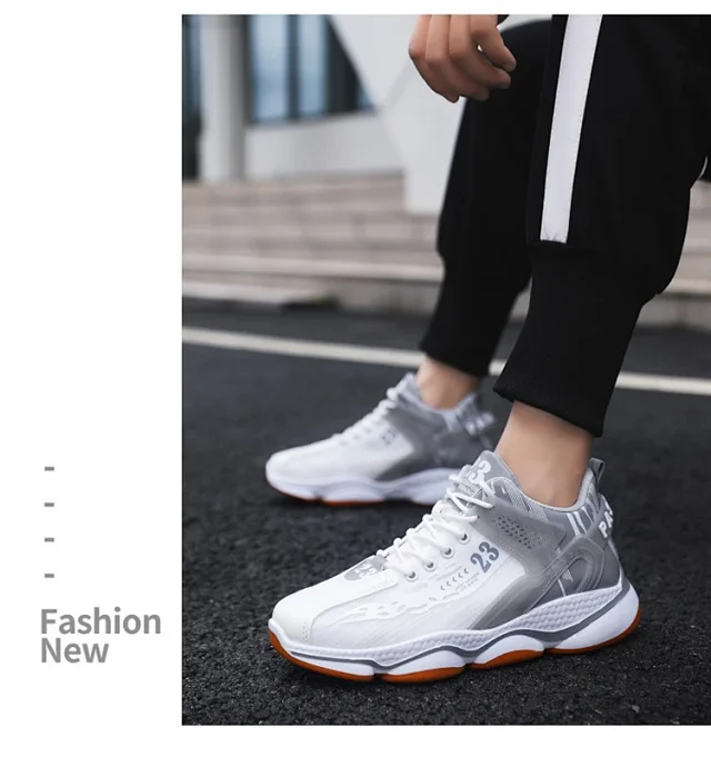 Men's Chunky Lightweight Trendy Dad Sneakers Detail